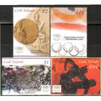 2004  Cook Islands  M1536-1539  2004 Olympiad Greece